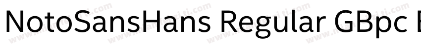 NotoSansHans Regular GBpc EUC字体转换